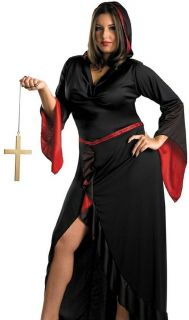Sexy Womens Vampire Sorceress Witch Plus Size Halloween Fancy Dress 