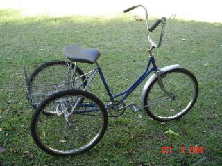 VIntage 1970s ALCO 3 wheel adult trike raleigh tricycle 24x1 75 