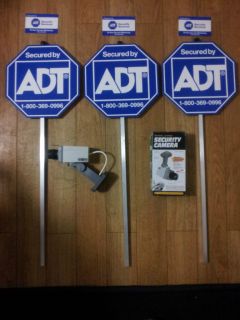   ADT Yard Signs and Window Stickers with A Dummy Camera