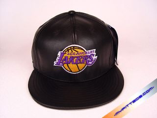   Leather Black Yellow Purple Authentic NBA Adidas Fitted Cap