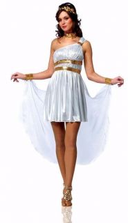 New Venus Diva Greek God Goddess Toga Adult Women Halloween Costume Sz 