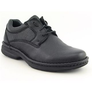 Aetrex Classic Plain Toe Lace Up Mens Size 11 Black Leather Oxfords 