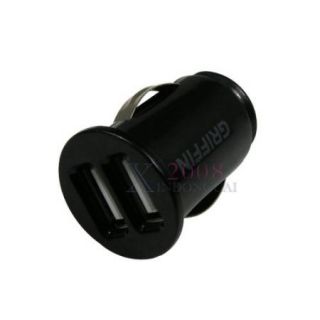 Car Cigarette Powered Dual 2 Port USB Car Charger for iPad iPhone 4G 