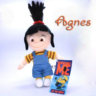 Agnes Plush Toy Despicable Me Black Hair Girl Doll New