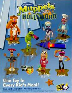 Kermit The Frog Figure Muppets Take Hollywood Jack in The Box 2003 