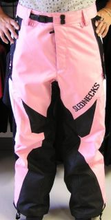 Slednecks Defender Snowmobile Shell Pants Pink Black M
