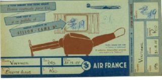 Air France Boarding Pass Seat Chart Seat Reserved 50s