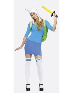 Adventure Time Fionna Adult Costume s 4 6 Hat Backpack Fiona Finn Jake 