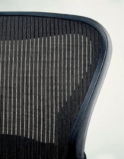 Herman Miller Aeron Chair Black Leather Arm Rests / Armrest Caps NEW 