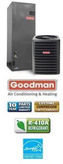 Ton 15 SEER Goodman Air Conditioning System SSX140361 AVPTC42601 