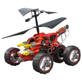 Air Hogs Hover Assault Red Ground Air Hybrid RC Kids Toy Mini Heli 