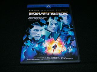 DVD Movie Paycheck Ben Affleck PG13 118 Minutes N M