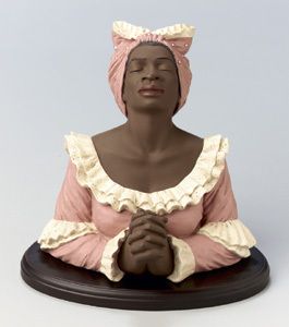 African American Figurine Classic Art Praying Slave