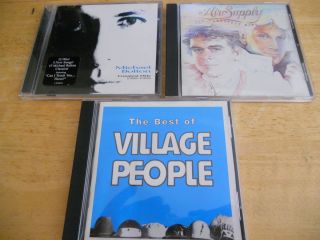    GREATEST HITS CDS LOT 3PCS MICHAEL BOLTON VILLAGE PEOPLE AIR SUPPLY
