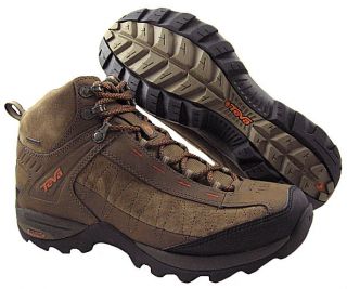 NEW Teva Mens Raith Leather Mid WP Brown Hiking Shoe US Sizes