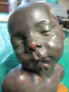 Sculpture BABY SLEEPING Alva Museum 1968 Replica Aime Jules Dalou
