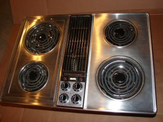 Jenn Air Cooktop Model C202 Stainless 30 inch Dual Unit