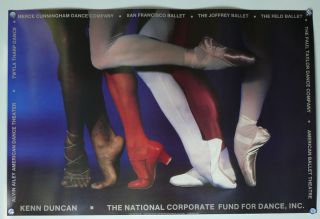    Corporate Fund For Dance Ballet Poster 1984 Alvin Ailey Twyla Tharp