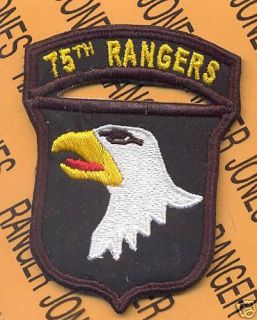 101st Airborne Div 75th Rangers LRRP Arc Tab Patch