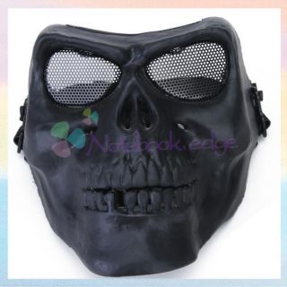   Full Face Protector Mask Hunting Airsoft Outdoor Protective Gear Black