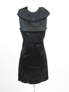 NEW AGOSTINO Black Silk Sleeveless Cocktail Dress