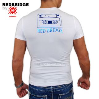 Redbridge Cipo Baxx Straß Tapez T Shirt R1361 Weiß