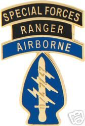 Army Hat Pin Special Forces Ranger Airborne Patch