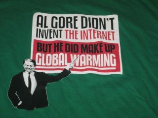 Large Cotton Tshirt Al Gore Internent Global Warming