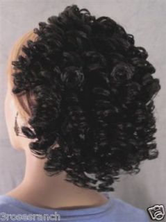 Aisha Spiral Curls Hair Piece Wig 1B Black