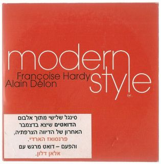 Francoise Hardy Alain Delon Modern Style Card Sleeve Single Israel 