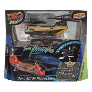 Air Hogs Twin Thunder RC Helicopter   Brand New YELLOW
