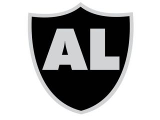 Al Davis Oakland Raiders Sticker Silver and Black 3 inch Version 