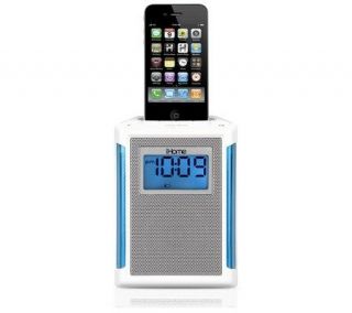 iHome FM Alarm Clock Radio for iPhone or iPod Charge and Play IH IP40W 
