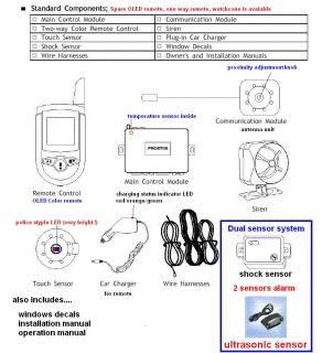 Prostar Gold 2 Way 2 Way Car Alarm Remote Starter Kit
