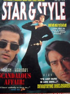 Star Style APRIL1995 Ajay Devgan Salman Khan Karisma Kapoor Manisha 