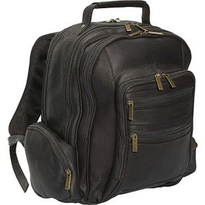 cape cod seagull premium leather laptop backpack