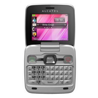 New Pink Alcatel OT 808A 808 Unlocked GSM World Phone QWERTY Flip Cell 