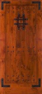 Knotty Alder Exterior Entry Wood Door