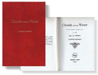Aleister Crowley Clouds Without Water Gordon Hardback