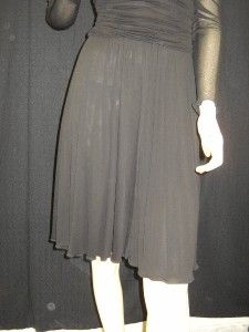 Alessandro Dell Acqua Black Jersey Dress 6 $1600