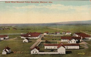   North West Mounted Police Barracks MacLeod Alberta Postcard