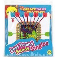 Color coded loom makes it easy. Contains 1 best friend loom, 4 colors 