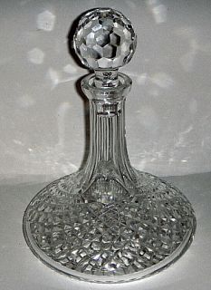 brand waterford pattern alana piece ships decanter w stopper condition