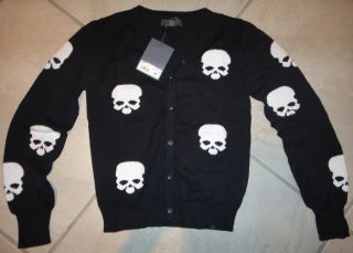 Alexander McQueen McQ Skull Cardigan Sweater M