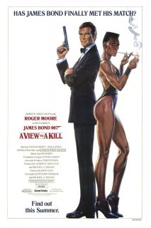 View to A Kill Movie Poster 27x41 Advance James Bond