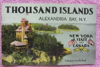 1950s Thousand Islands Alexandria Bay NY Pullman Castle Ferrys 