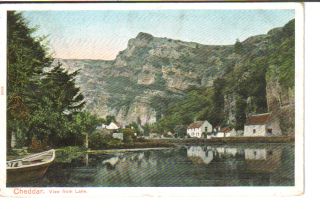 Cheddar Sedgemoor Town View Old Postcard 1909