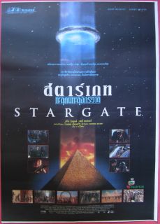 Stargate Kurt Russell Thai Movie Poster Original 1994