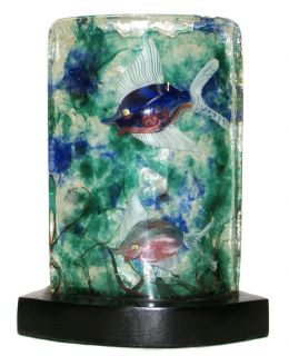 Alfredo Barbini Mid Century Murano Glass Aquarium