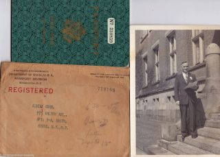   Court Judge Albert Cohn 1940s Cancelled US Passport w Stamps
